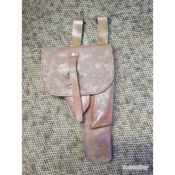 holster arm�e Fran�aise en cuir pour pistolet MAS 35