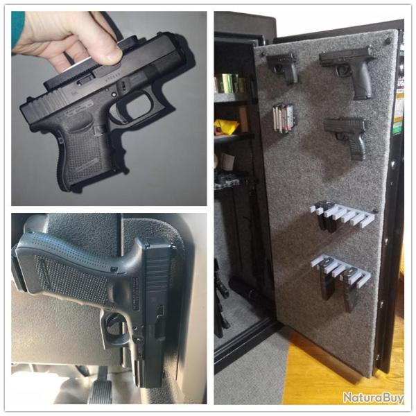 Plaque magn�tique de support pour arme de poing et chargeurs - LIVRAISON GRATUITE