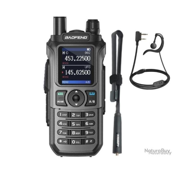 Radio baofeng UV-21 pro v2 (Codage CTCSS/DCS) + oreillette + antenne tactique - LIVRAISON GRATUITE