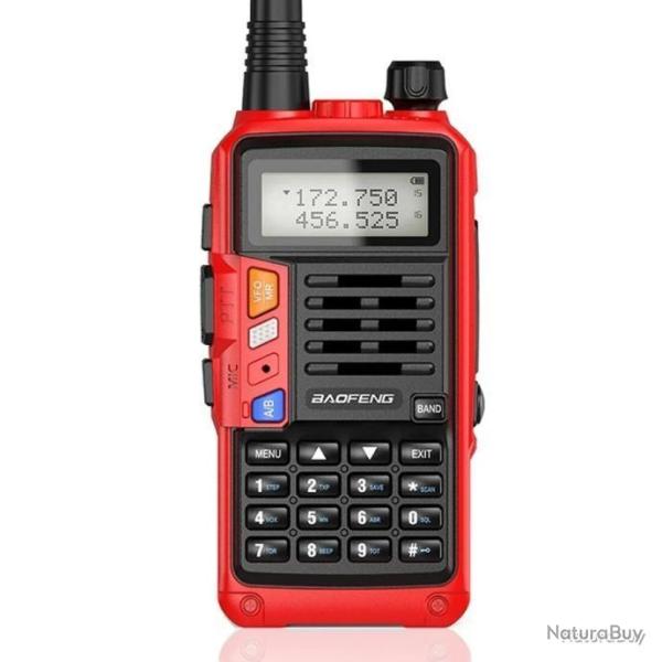Talkie-walkie baofeng UV-s9 plus - rouge - LIVRAISON GRATUITE