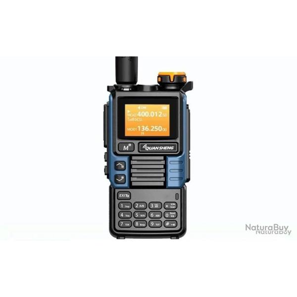 Talkie-walkie quansheng UV-k6 - bleu - LIVRAISON GRATUITE