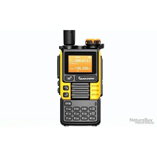 Talkie-walkie quansheng UV-k6 - jaune - LIVRAISON GRATUITE
