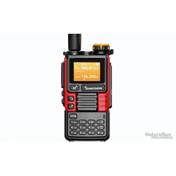 Talkie-walkie quansheng UV-k6 - rouge - LIVRAISON GRATUITE