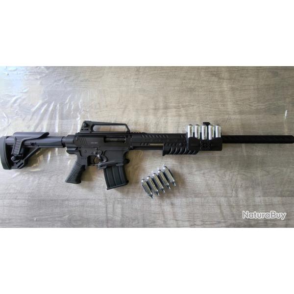 Porte cartouche Co2 12g / Co2 cartridge holder 12g / Porte sparclette Co2 12g rail picatinny (luxe)