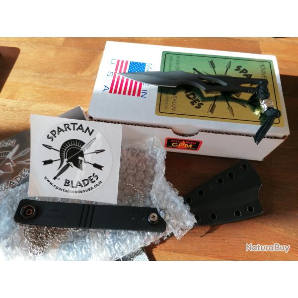 Couteau Tactique Spartan Blades Enyo Lame S35VN, Manche Squelette, neuf