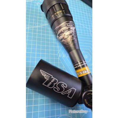 Lunette de tir BSA TMD 4-16x44 FFP avec colliers aux choix - Lunettes