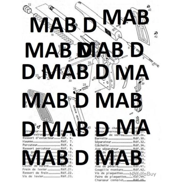 �clat� pistolet MAB D (envoi par mail) - VENDU PAR JEPERCUTE (m2513)