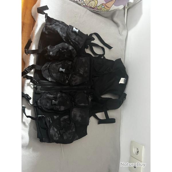 gilet airsoft noir