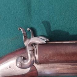 Carabine de Chasse de type lefaucheux canons juxtapos&eacute;es &aacute; broches  circa 1890
