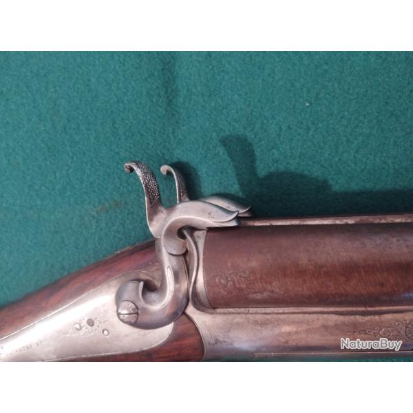 Carabine de Chasse de type lefaucheux canons juxtapos�es � broches  circa 1890