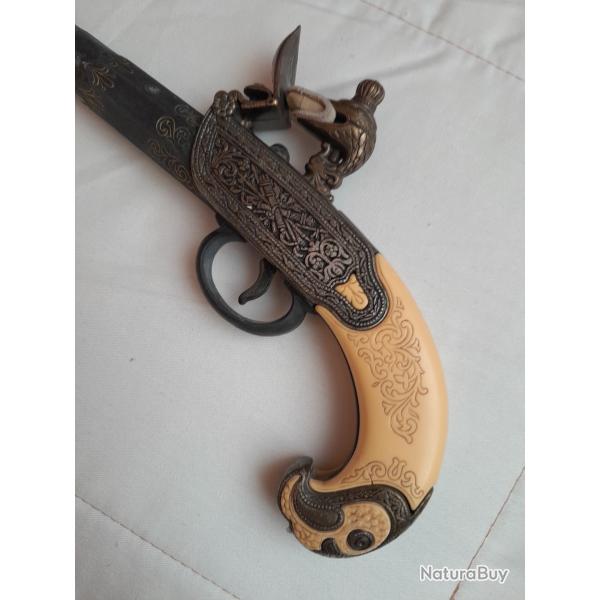 Reproduction Pistolet � Silex