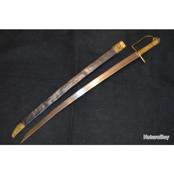 SABRE DES COMPAGNIES D'ELITE DE GRENADIERS D'INFANTERIE-PERIODE REVOLUTIONNAIRE (VARIANTE) 1790-1798