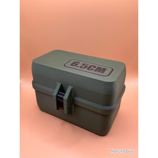 Bo�te de stockage / transport de munitions 6.5 creedmoor verte
