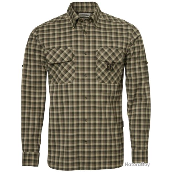 Chemise Creek Shooting Fit Coolmax (Couleur: Mink Brown  carreaux, Taille: XXL)