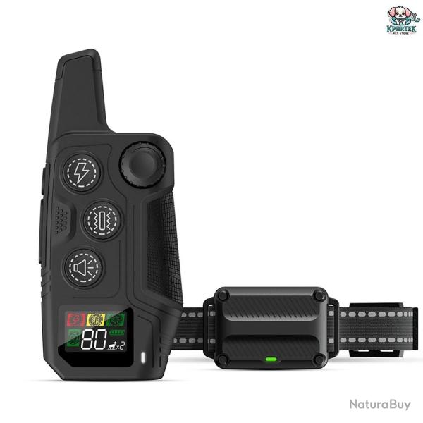 Collier de Dressage �lectrique pour Chien T�l�commande 600m �tanche Modes Chiens 5 � 120 lbs Noir