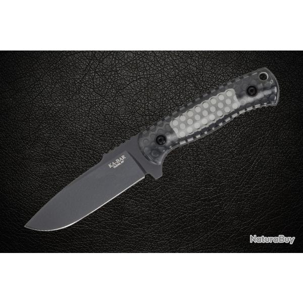 Couteau KA-BAR Les George Cool Name Lame Acier 1095 Cro-Van Manche Polycarbonate Etui USA KA7700