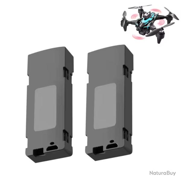 2x Batteries 3.7V 1800mAh Li-ion pour Drone K12 Max | Pi�ce de rechange originale