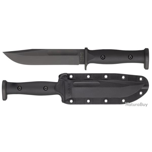 Couteau KA-BAR Slabby Lame Acier Carbone 1095 Manche GFN Etui Celcon Made USA KA1310