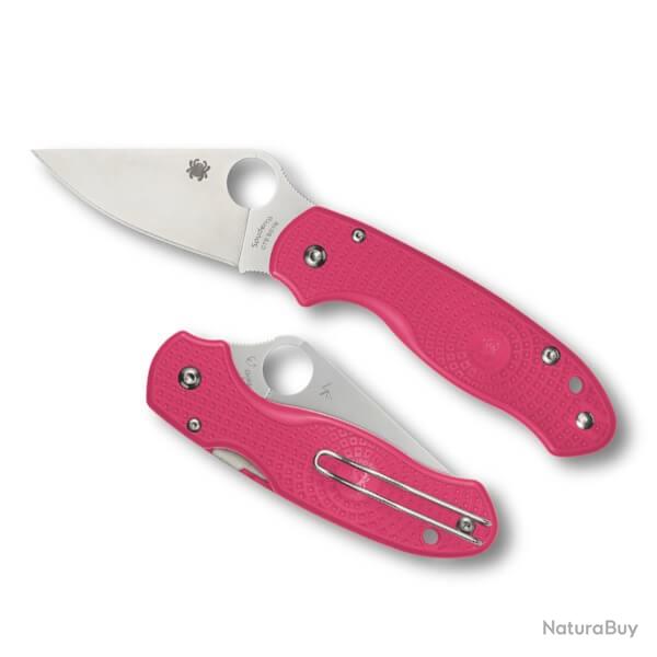 Couteau pliant Spyderco Para 3 rose C223PPN