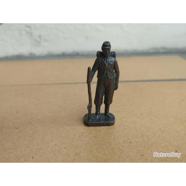 FIGURINE KINDER METAL SOLDAT NORDISTA 4 COMBATTANT GUERRE DE SECESSION