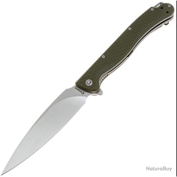 Couteau Daggerr Pero Lame Dague Acier 8Cr14MoV Manche FRN Od Green Linerlock Clip DGRPRFOLSW