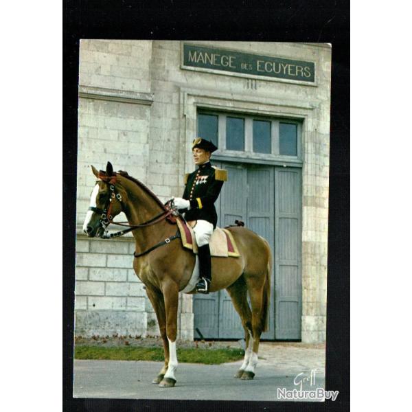 saumur officier du cadre noir  cpm