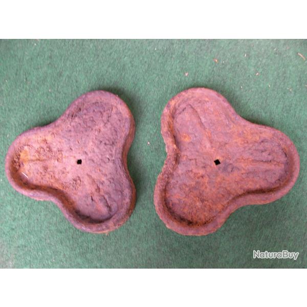 WW2 US LOT DE 2 TRFLES AMRICAINS MILITAIRE 100 % DE TERRAIN DE LA RGION VEXIN ( 39-45 )