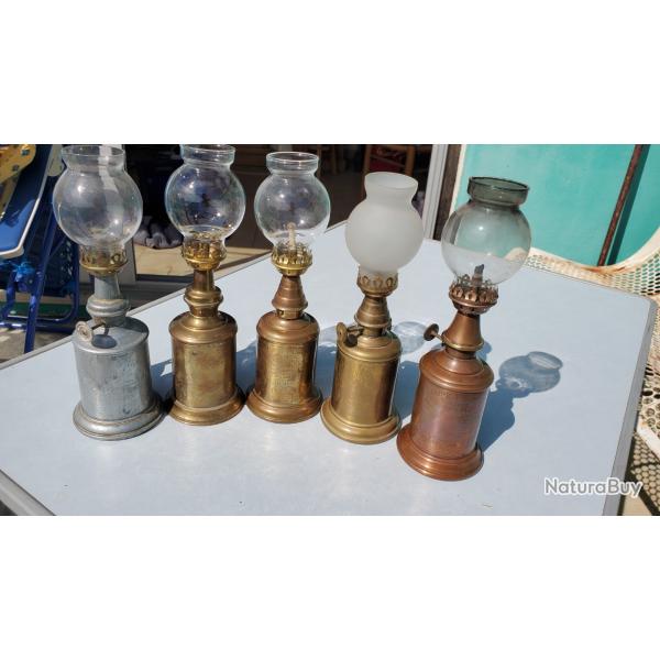 Lot de 5 Lampes pigeon-l'hirondelle-olympe + mche ronde 3m