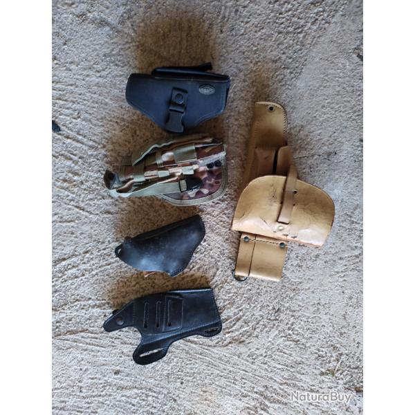 Lot d �tuis tactile ou cuir
