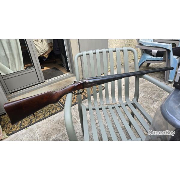 Tr�s beau fusil vintage Cal. 16 syst�me  GIRPP Helico - artisan stephanois et armurier E. Renaud -Pa