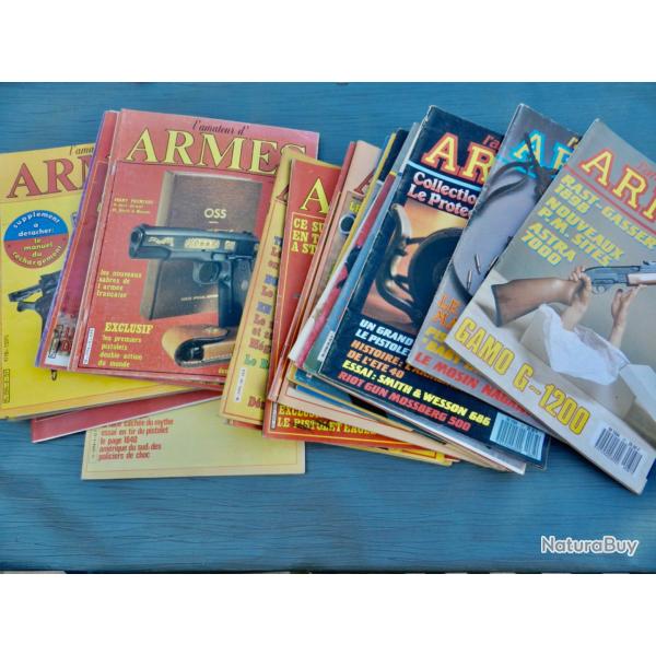 Revue l'AMATEUR D'ARMES (25 exemplaires compris entre le 1 et 81)