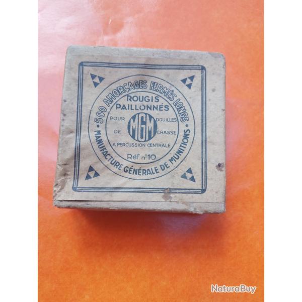 POUR COLLECTION VIELLE BOITE CARTON  D   AMORCES  MGM