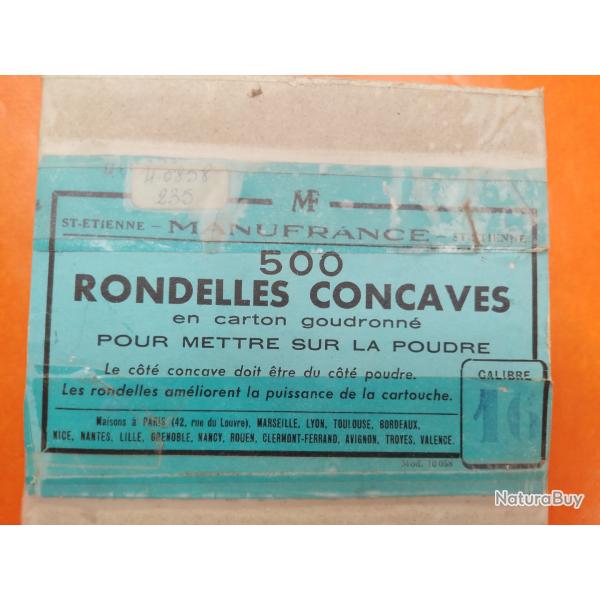 boite rondelles concaves MANUFRANCE cal 16