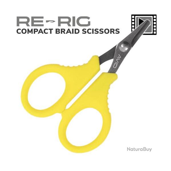 Ciseaux Avid Carp Re-Rig Compact Braid Scissors