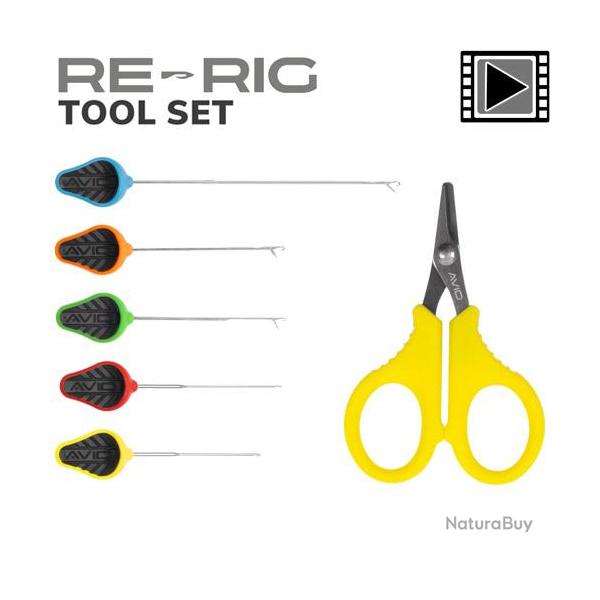 Outils Avid Carp Re-Rig Tool Set (Set de 6 pi�ces)