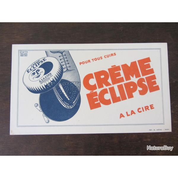 Buvard publicitaire cr�me Eclipse 1930
