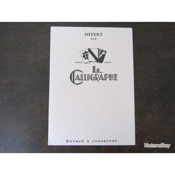 Buvard publicitaire "Le Calligraphe" 1950-1960