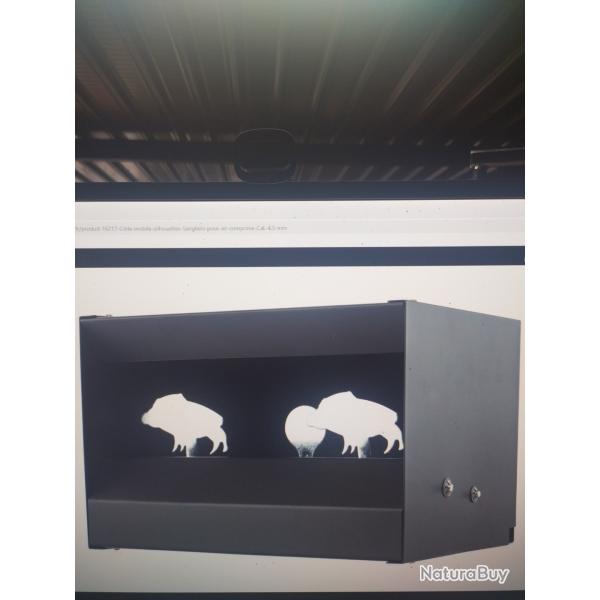 Cible mobile silhouettes sangliers pour air comprim� cal 4.5mm