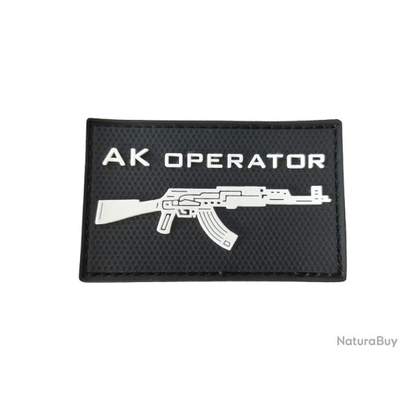 Patch  AK Operator - Blanc - velcro - Livraison gratuite