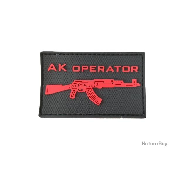 Patch  AK Operator - Rouge - velcro - Livraison gratuite