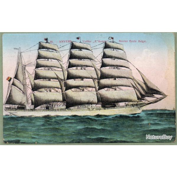 CPA - Anvers. - Voilier " L'Avenir" - Navire Ecole Belge - N�1496