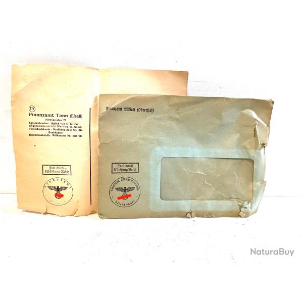 Courier Allemand Tampon Finanzamt Thann Alkirch