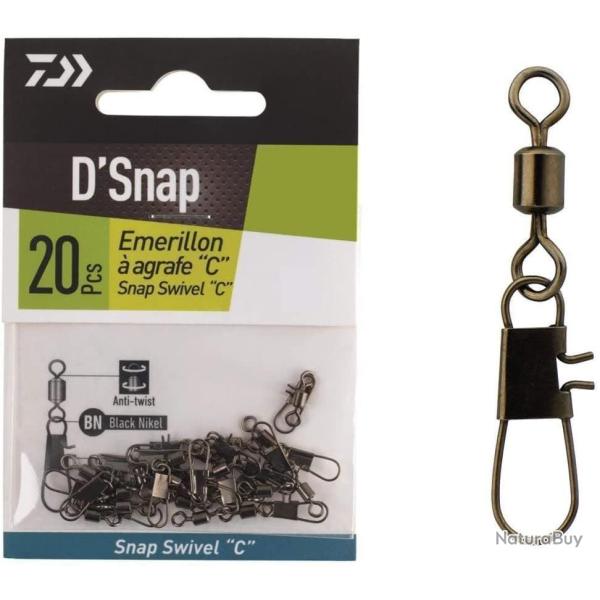 EMERILLONS A AGRAFE  SNAP SWIVEL C N�6