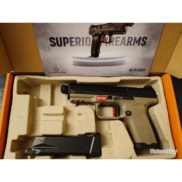 Pistolet CANiK TP9 Elite Combat Gaz GBB Cybergun - Bi-ton Tan