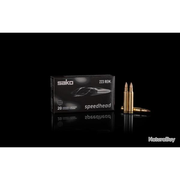 Cartouches Sako Speedhead FMJ  Cal.222 Rem Range - Bo�te de 50 - Par 3