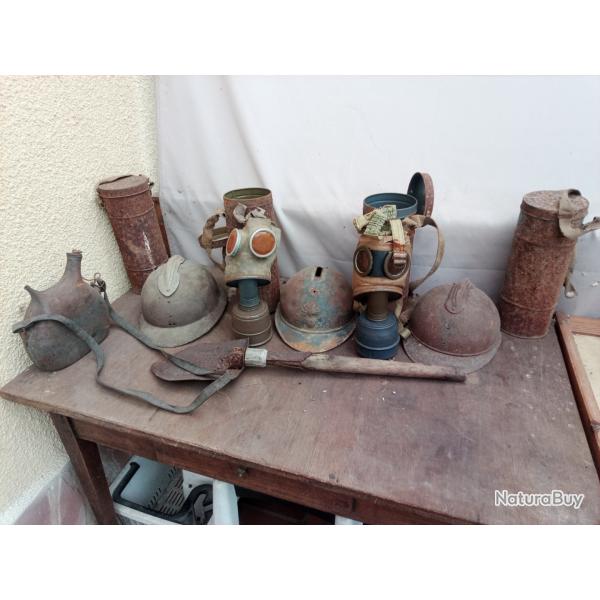 Masque � gaz et casque