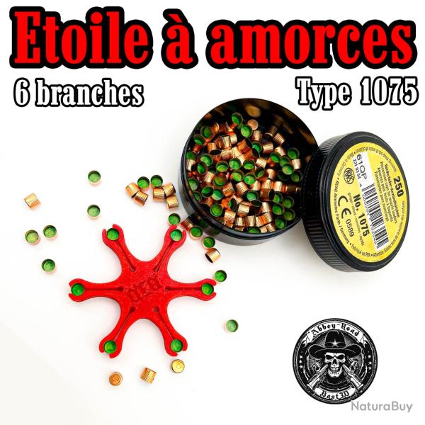 Etoile distributeur d'amorce, porte amorces - rouge - Bast3D