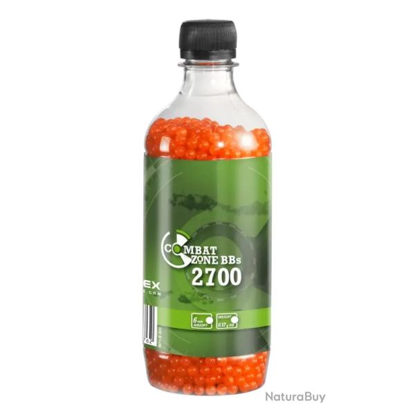 Munition Airsoft Combat Zone Billes oranges CAL.6mm X2700
