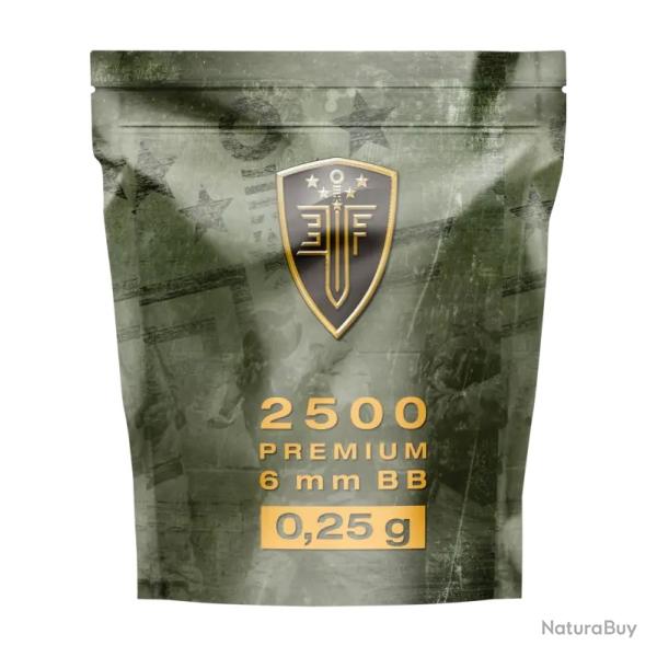 Munition Airsoft Elite Force Billes blanches CAL.6mm X2500 0,25g