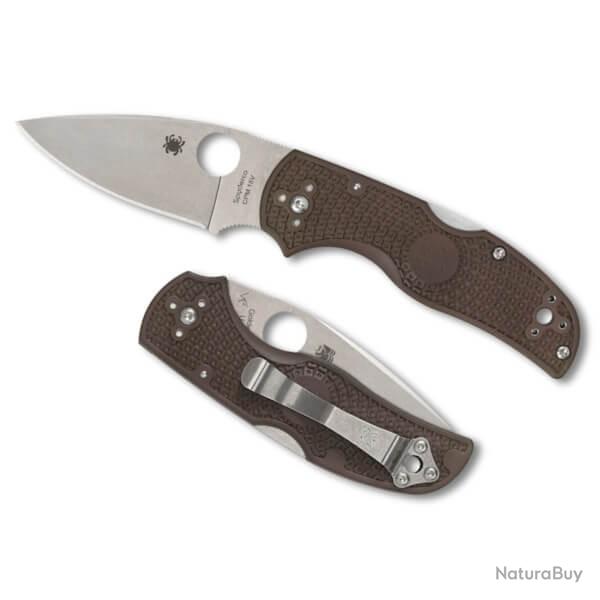 Couteau pliant Spyderco Native 5 FRN marron Sprint Run 2025 C41PBN15V5